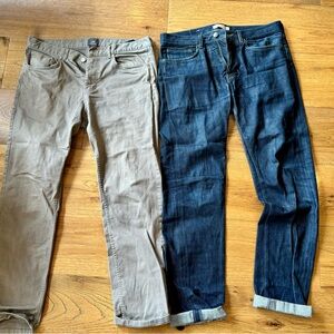 Men’s Levi Tack jeans and H&M chino